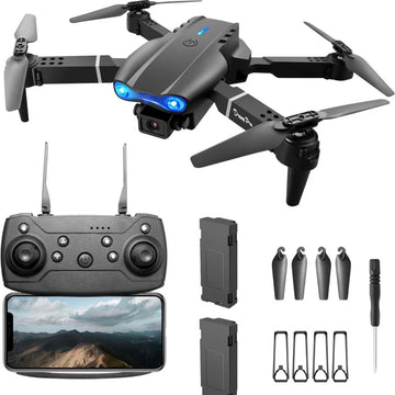 E99 PRO Drone with 4K HD Dual Camera, Obstacle Avoidance, Foldable, Height Keep, Mini.